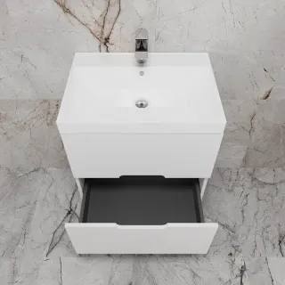 Подвесная тумба под раковину Style Line Матис ЛС-00002444 60 см белый матовый